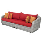 Ensemble de canapé et fauteuil club d'extérieur Cannes Deluxe 8 pièces Sunbrella