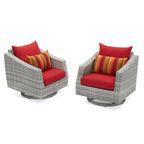 Ensemble de canapé et fauteuil club d'extérieur Cannes Deluxe 8 pièces Sunbrella