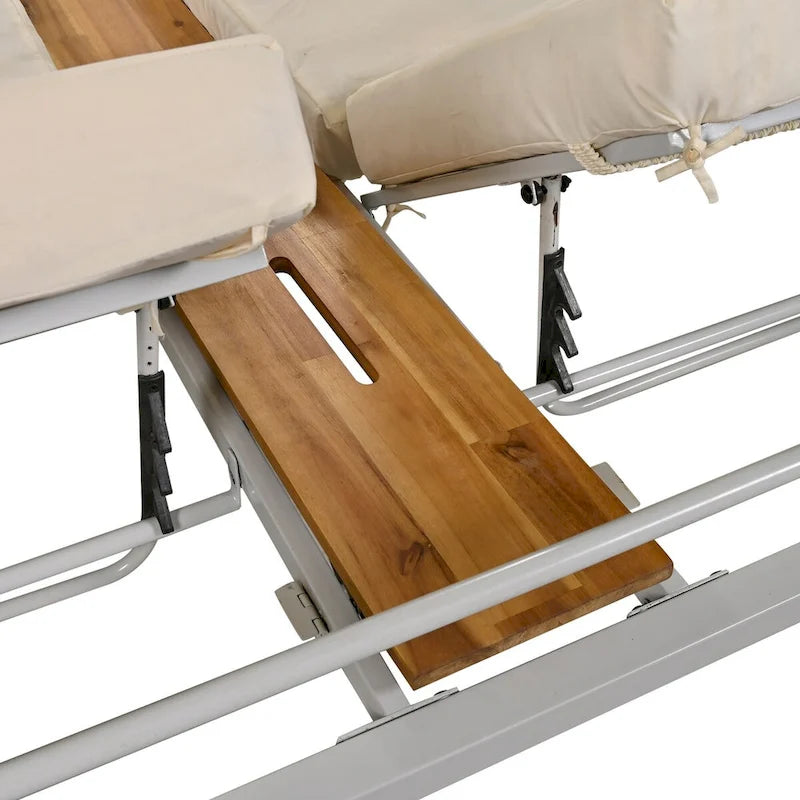 Bain de soleil d'extérieur avec coussins et sièges réglables pour jardin et piscine