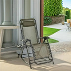 Fauteuils à bascule d'extérieur Outsunny, fauteuils inclinables pliables