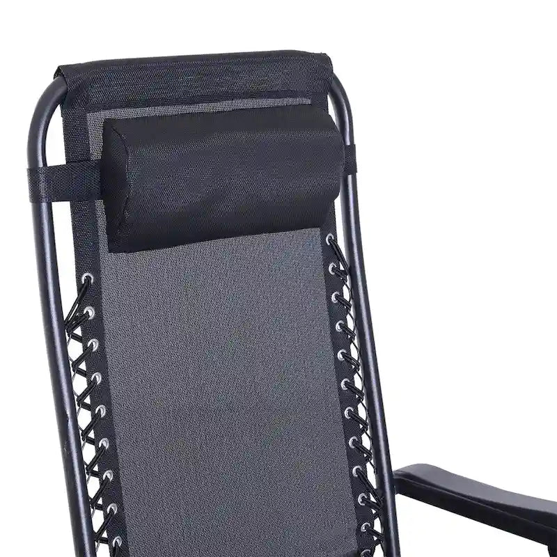 Fauteuils à bascule d'extérieur Outsunny, fauteuils inclinables pliables