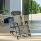 Fauteuils à bascule d'extérieur Outsunny, fauteuils inclinables pliables
