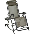 Fauteuils à bascule d'extérieur Outsunny, fauteuils inclinables pliables