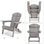 Ensemble de 2 chaises de jardin - 31,00 L * 28,00 l * 36,00 H