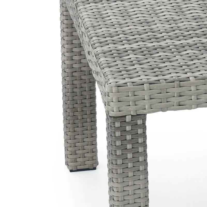 Ensemble Cannes 5 pièces en aluminium pour club de sport et repose-pieds d'extérieur