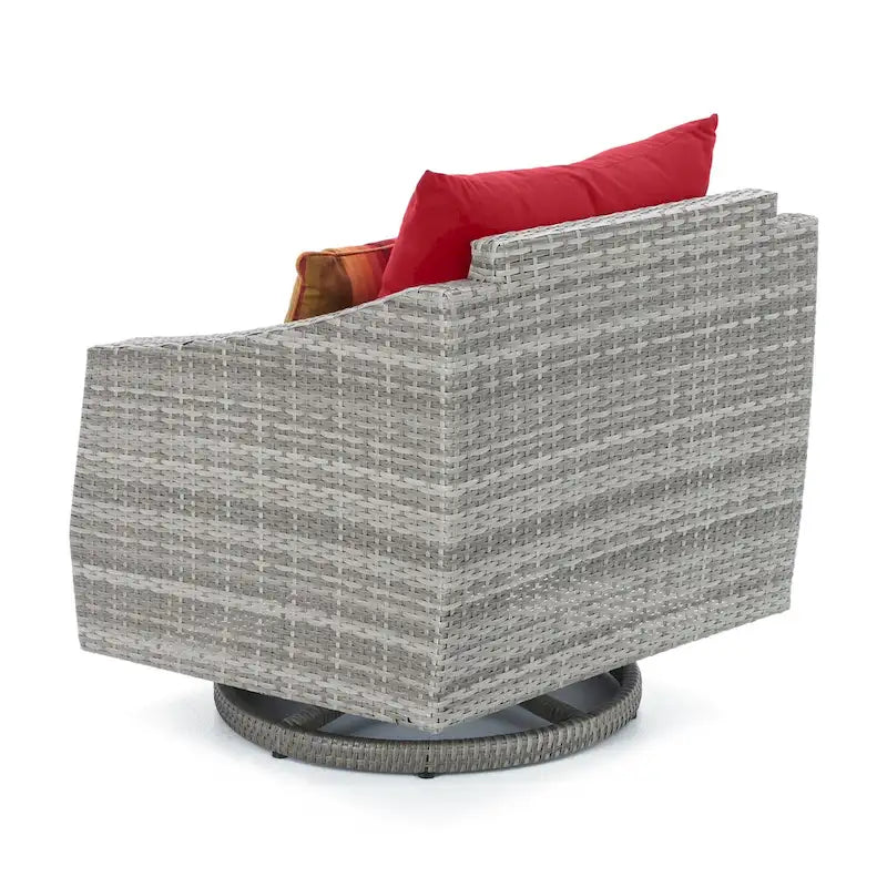Ensemble Cannes 5 pièces en aluminium pour club de sport et repose-pieds d'extérieur