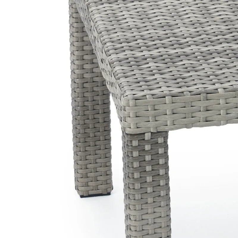 Ensemble Cannes 5 pièces en aluminium pour club de sport et repose-pieds d'extérieur