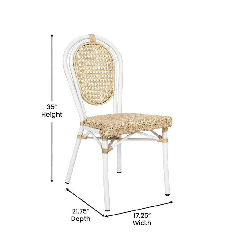 Chaise commerciale Paris tout temps avec structure métallique - Non applicable
