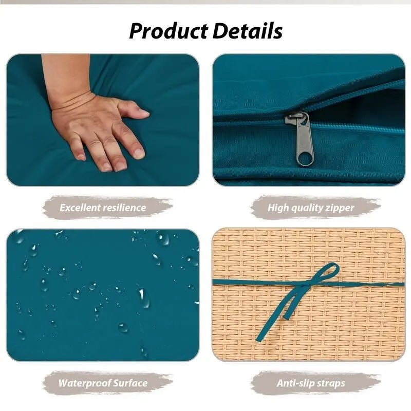 Ensemble de conversation Patio Watcher 5 pièces en rotin jaune avec coussins pour l'extérieur