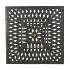 Table carrée d'extérieur en aluminium moulé de 37 pouces