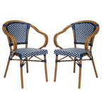 Chaises de bistro empilables à structure métallique