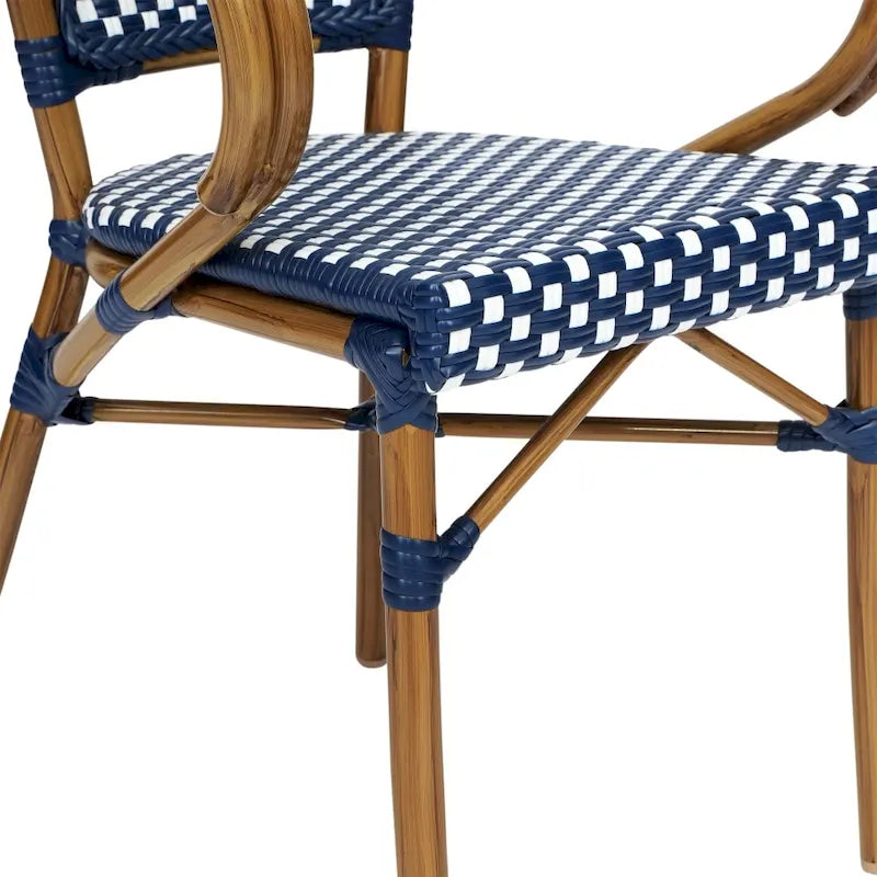 Chaises de bistro empilables à structure métallique