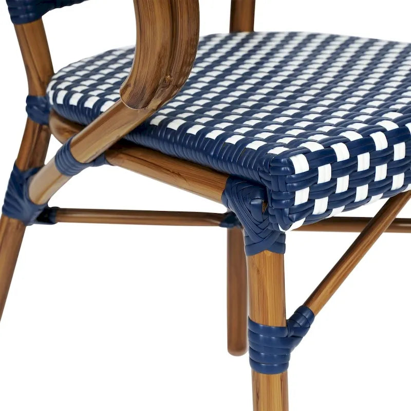 Chaises de bistro empilables à structure métallique