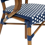 Chaises de bistro empilables à structure métallique