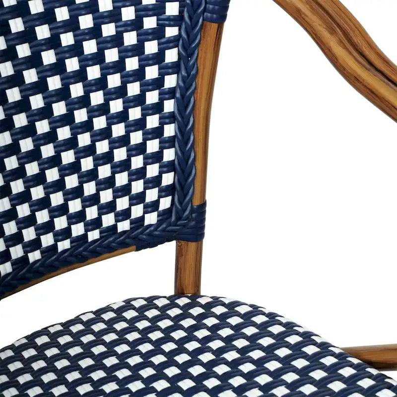 Chaises de bistro empilables à structure métallique