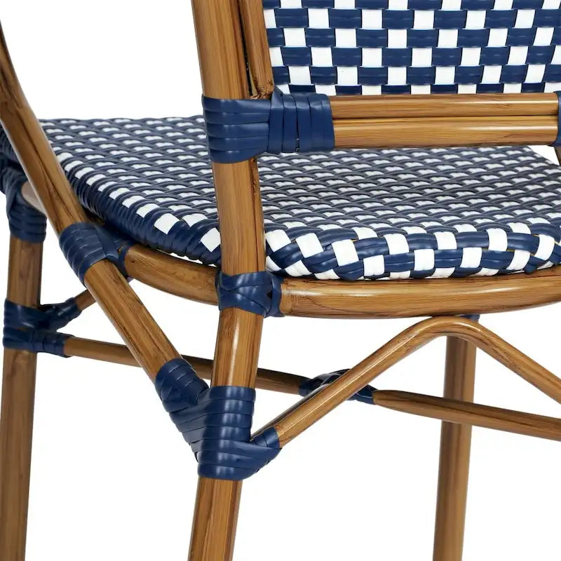 Chaises de bistro empilables à structure métallique