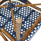 Chaises de bistro empilables à structure métallique