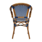 Chaises de bistro empilables à structure métallique