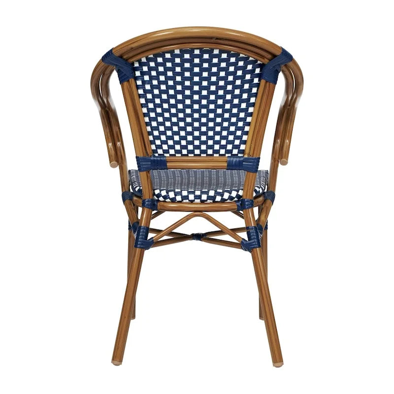 Chaises de bistro empilables à structure métallique