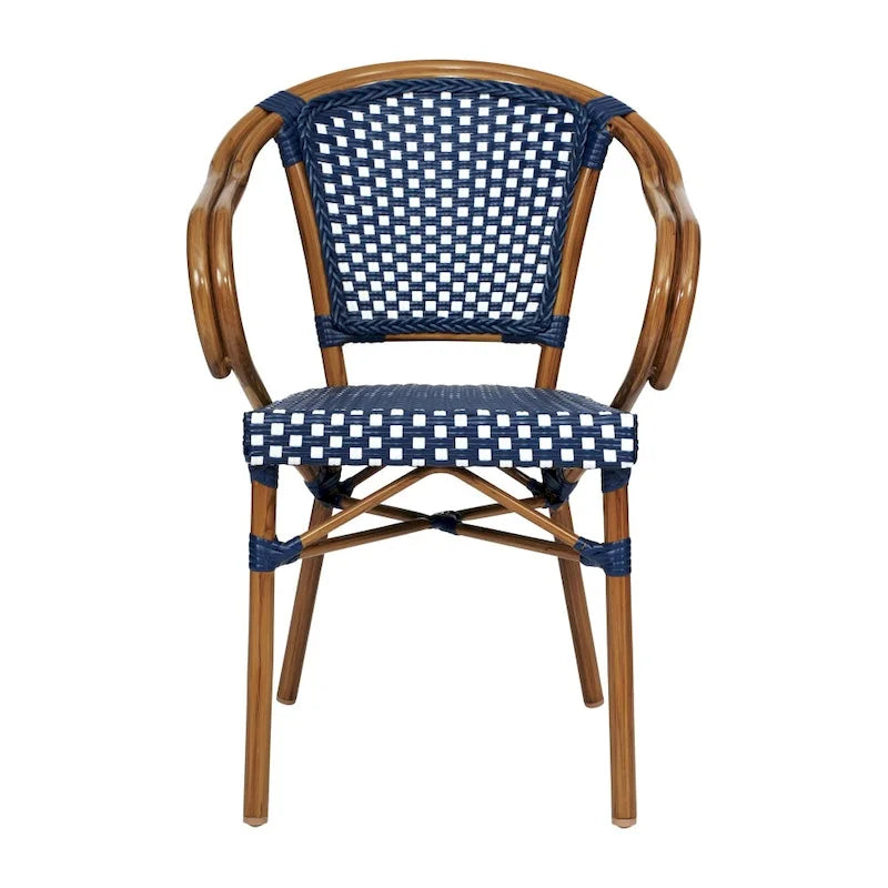 Chaises de bistro empilables à structure métallique