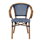 Chaises de bistro empilables à structure métallique