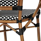 Chaises de bistro empilables à structure métallique