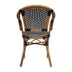 Chaises de bistro empilables à structure métallique