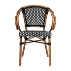 Chaises de bistro empilables à structure métallique