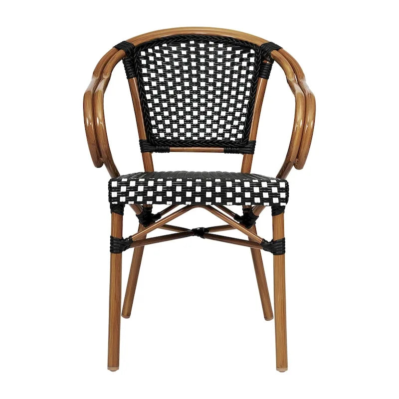 Chaises de bistro empilables à structure métallique