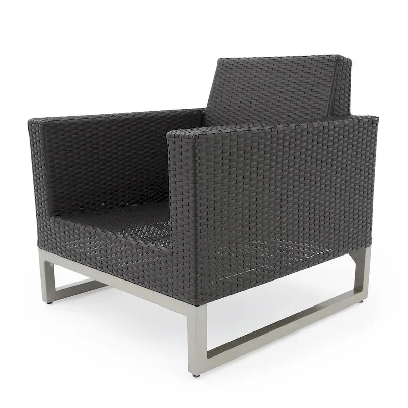 Ensemble de 2 fauteuils de jardin Milo Espresso Sunbrella