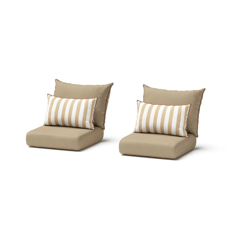 Ensemble de 2 fauteuils de jardin Milo Espresso Sunbrella