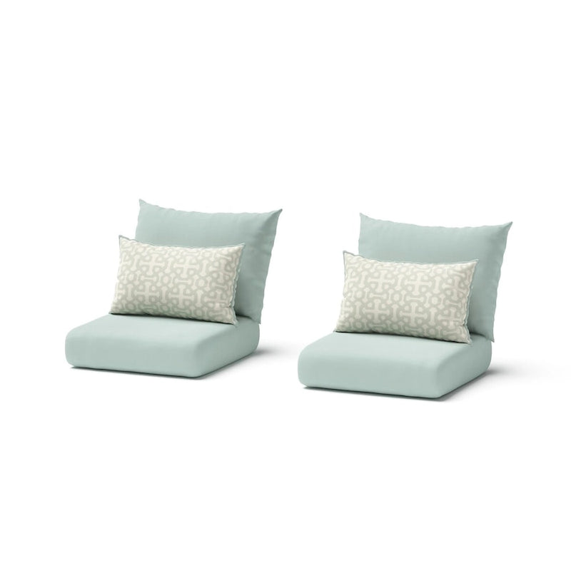 Ensemble de 2 fauteuils de jardin Milo Espresso Sunbrella