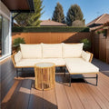 Ensembles de meubles de patio en osier MM 3 pièces