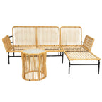 Ensembles de meubles de patio en osier MM 3 pièces