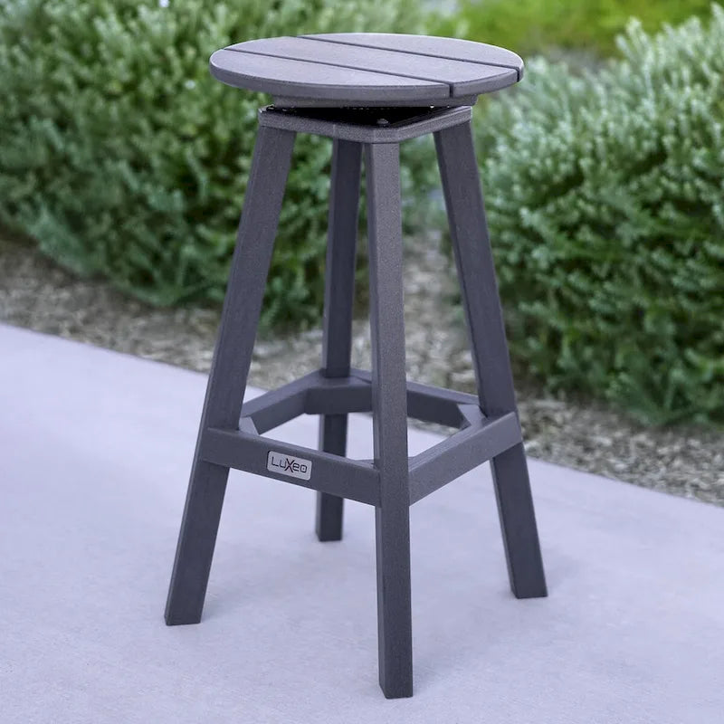 Tabouret de bar pivotant rond LuXeo Mason (lot de 2) - Lot de 2