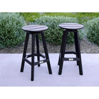 Tabouret de bar pivotant rond LuXeo Mason (lot de 2) - Lot de 2