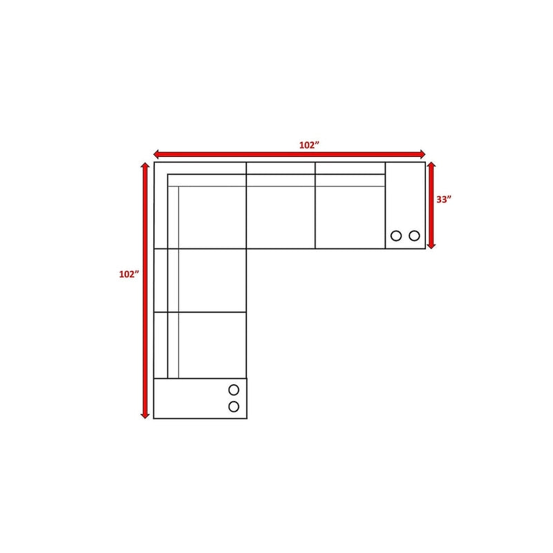 Ensemble de sièges 4 places en rotin tressé LSI Arelys, entièrement assemblé, avec coussins