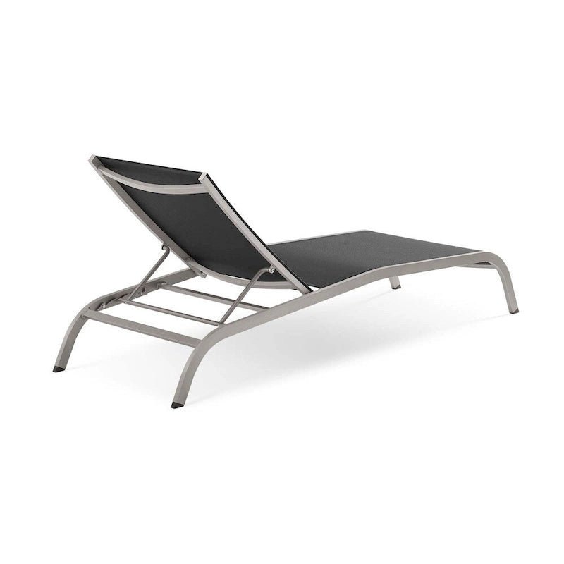 Chaise longue d'extérieur en maille Wendu de Havenside Home (ensemble de 2)
