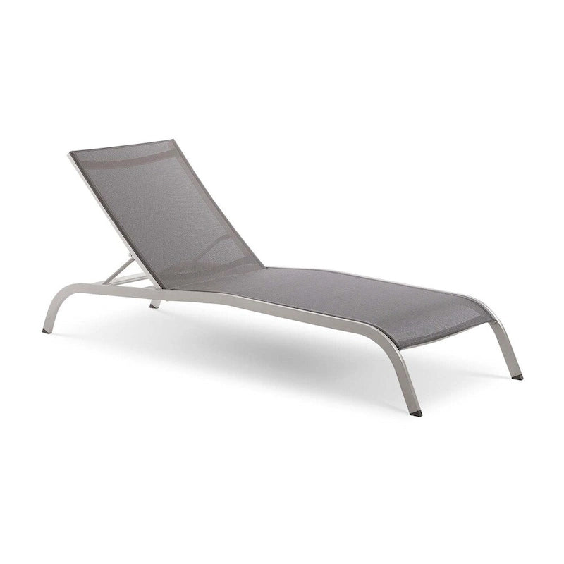Chaise longue d'extérieur en maille Wendu de Havenside Home (ensemble de 2)