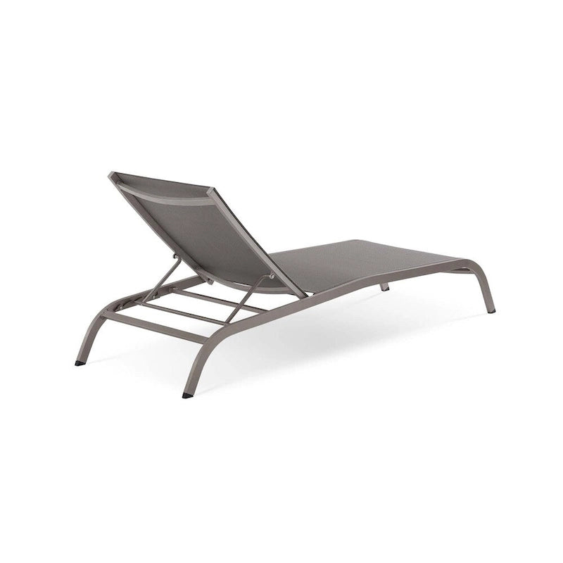 Chaise longue d'extérieur en maille Wendu de Havenside Home (ensemble de 2)
