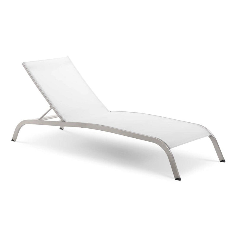 Chaise longue d'extérieur en maille Wendu de Havenside Home (ensemble de 2)