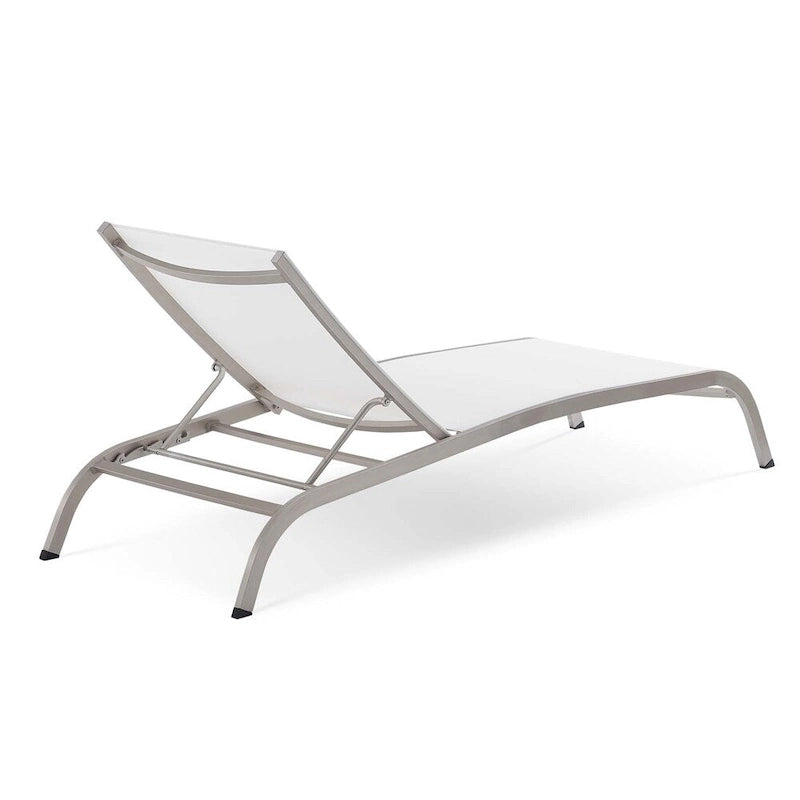 Chaise longue d'extérieur en maille Wendu de Havenside Home (ensemble de 2)