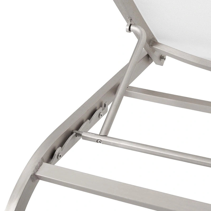 Chaise longue d'extérieur en maille Wendu de Havenside Home (ensemble de 2)