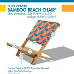 Chaise de plage en bambou Duck Covers