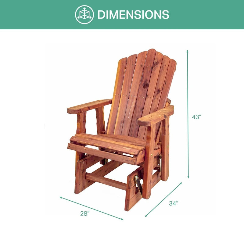 Planeur American Furniture Classics modèle MM102 23 en cèdre Adirondack