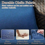 Ensemble bistro de patio pivotant à 360° en résine tressée avec coussin moelleux - Marron