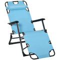Chaise longue pliante d'extérieur, chaise de bronzage 2 en 1 avec coussin et poche, chaise de piscine réglable pour terrasse