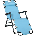 Chaise longue pliante d'extérieur, chaise de bronzage 2 en 1 avec coussin et poche, chaise de piscine réglable pour terrasse