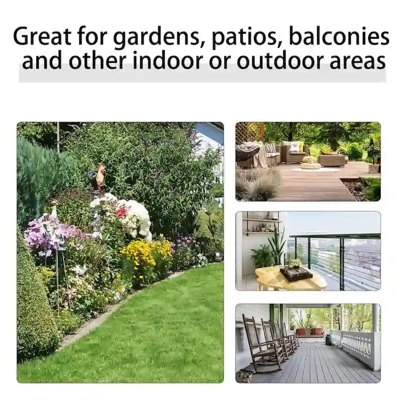 Ensemble de 3 fauteuils à bascule d'extérieur Outsunny avec table basse en verre