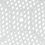 Table de salle à manger ronde de 47 pouces de diagonale - Blanche